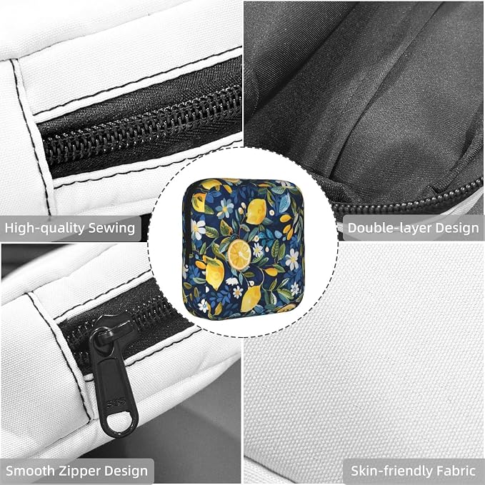 Lemon Floral Navy Blue