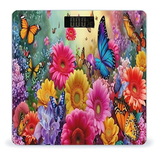 Colorful Flowers And Butterflies