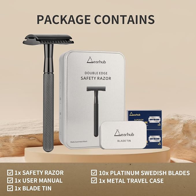 3-Piece Razor (Matte Black)