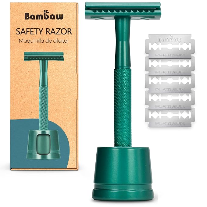 Sea Green Razor with Stand