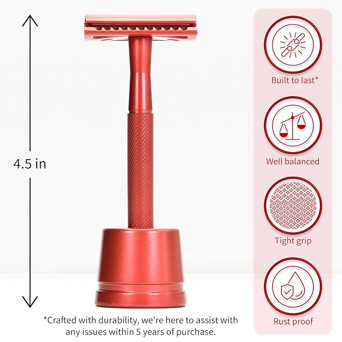 Red Razor with Stand