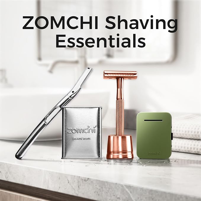 Rose Gold Razor with Stand