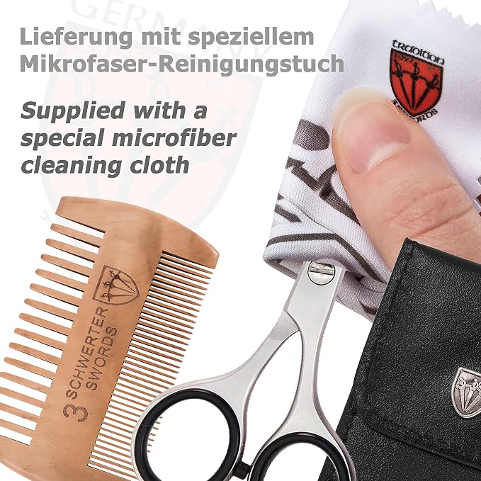Beard / Mustache Scissors With Comb