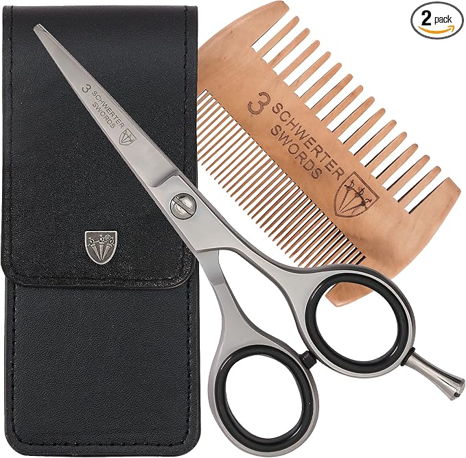 Beard / Mustache Scissors With Comb